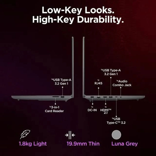 Lenovo LOQ 15ARP10E AMD Ryzen 5 Gaming Laptop, 16GB RAM, 512GB SSD, 6GB Graphics, 15.6 Inch 144 Hz FHD IPS Display, GeForce RTX 3050, Windows 11 Home, MS Office Home 2024, Grey, 1.8 KG