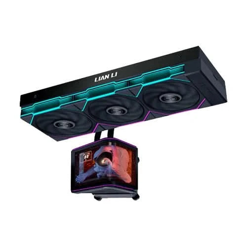 Lian Li HydroShift II OLED Curved 360TL Black, 360mm AIO Liquid CPU Cooler