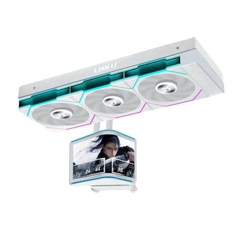 Lian Li HydroShift II OLED Curved 360TL White, 360mm AIO Liquid CPU Cooler