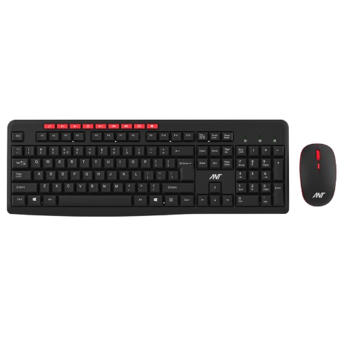 Ant WK200 Professional Wireless Keyboard & Mouse Combo Black (R-41285455) (ETA-SD-20241110953) (ETA-SD-20241110999)