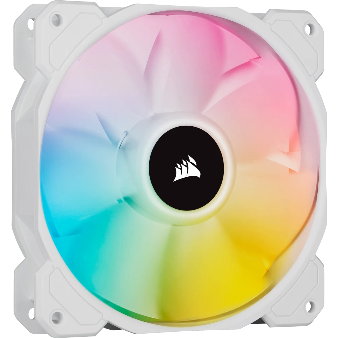 CORSAIR SP SERIES SP120 RGB ELITE 120MM RGB LED FAN WITH AIRGUIDE SINGLE PACK - WHITE CO-9050108-WW