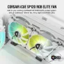 CORSAIR SP SERIES SP120 RGB ELITE 120MM RGB LED FAN WITH AIRGUIDE SINGLE PACK - WHITE CO-9050108-WW