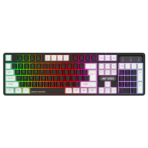 Ant Esports MK1450 RGB Membrane Wired Blacklit Gaming Keyboard - Black (R-41183733)