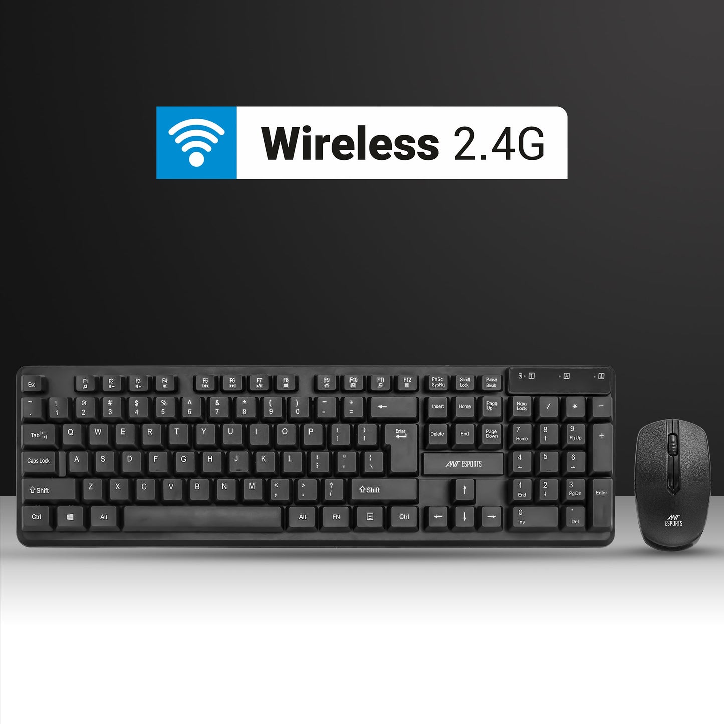 ANT ESPORTS MKWM2023 WIRELESS KEYBOARD & MOUSE COMBO (BLACK) R-41211141