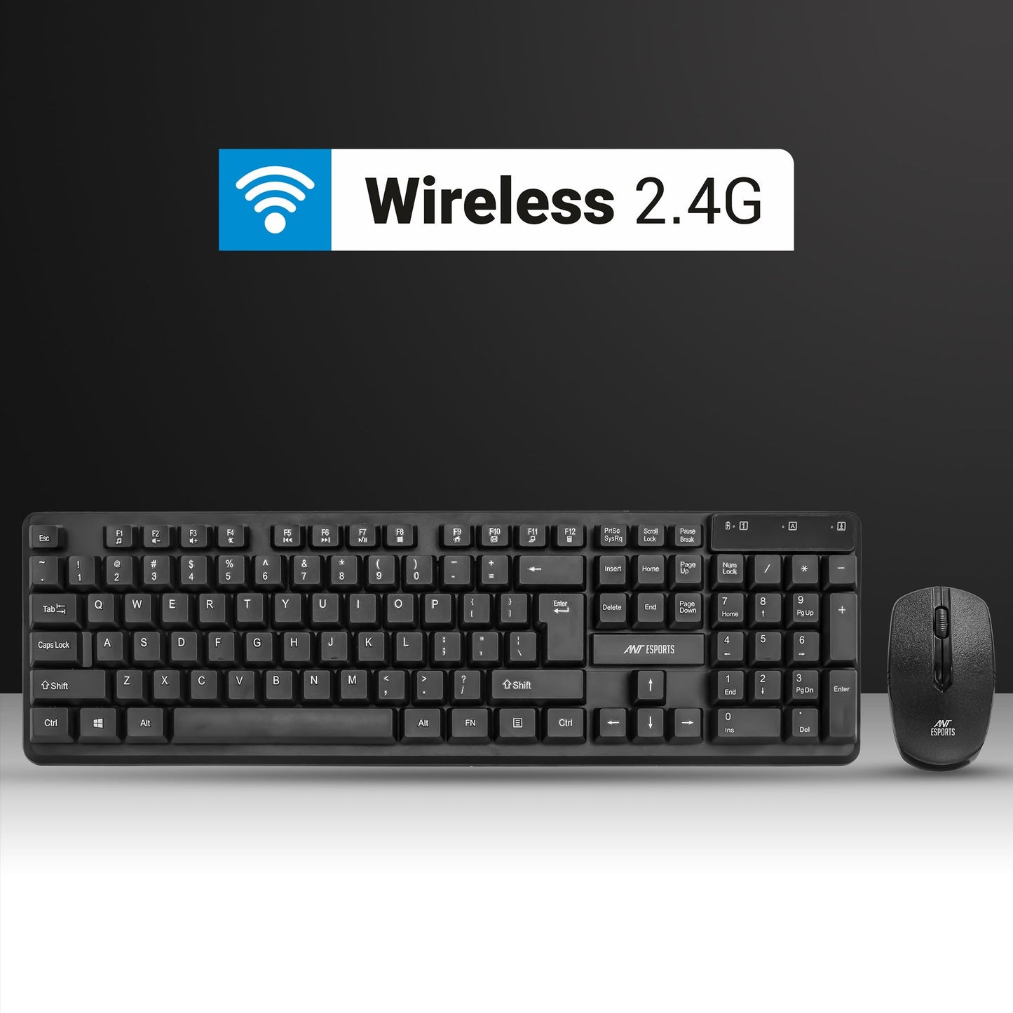 ANT ESPORTS MKWM2023 WIRELESS KEYBOARD & MOUSE COMBO (BLACK) R-41211141