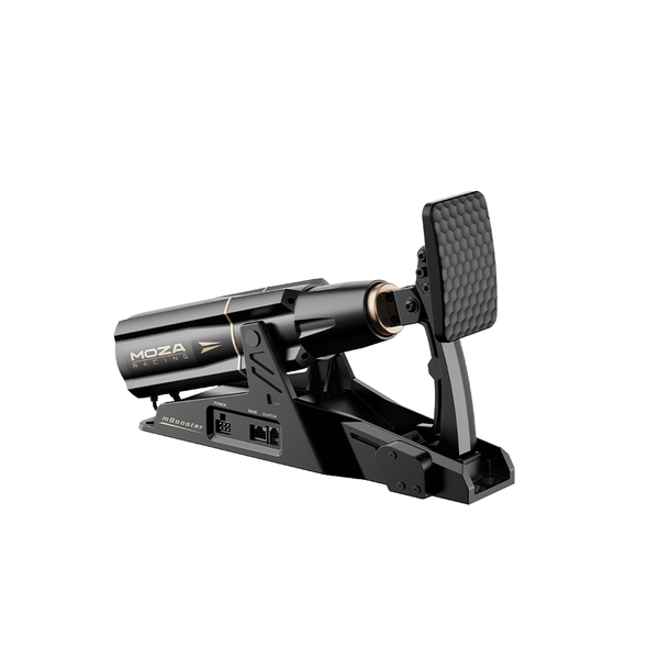 MOZA mBooster Active Pedal, Active Force Feedback Sim Racing Pedal, Dual 200kg Load Cell, 21-bit Magnetic Encoder