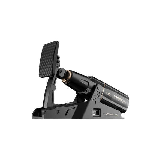 MOZA mBooster Active Pedal, Active Force Feedback Sim Racing Pedal, Dual 200kg Load Cell, 21-bit Magnetic Encoder