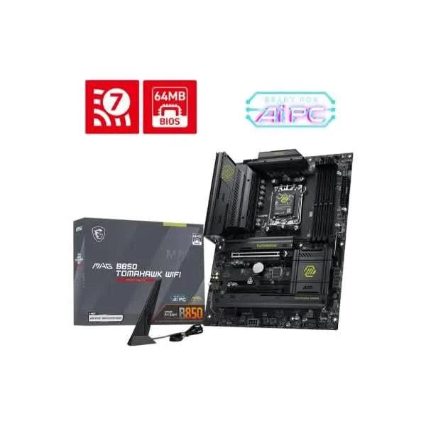 MSI B850 MAG TOMAHAWK WIFI AMD Motherboard AM5 DDR5 ATX WiFi 7