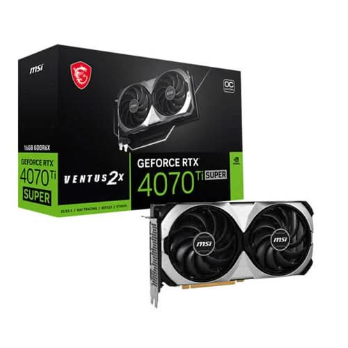 MSI GEFORCE RTX 4070 TI SUPER 16GB VENTUS 2X OC GRAPHIC CARD