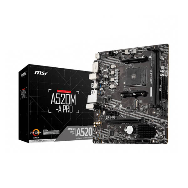 MSI A520M-A PRO AMD AM4 DDR4 Micro-ATX Motherboard