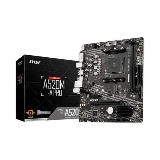 MSI A520M-A PRO AMD AM4 DDR4 Micro-ATX Motherboard