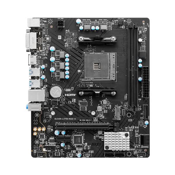 MSI B450M-A Pro Max II AMD AM4 DDR4 Micro-ATX Motherboard
