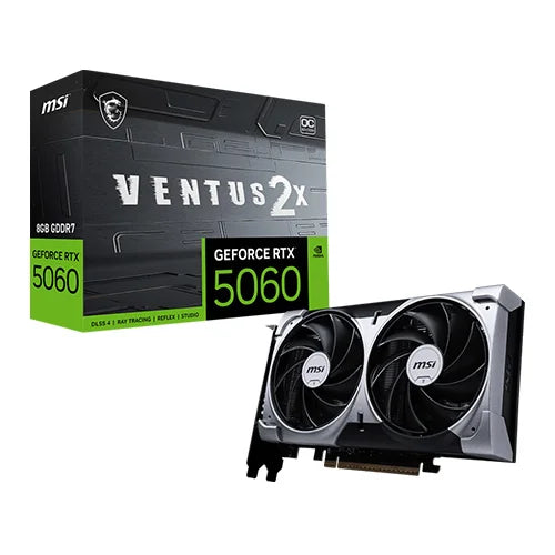 MSI GEFORCE RTX 5060 VENTUX 2X OC 8GB GRAPHIC CARD