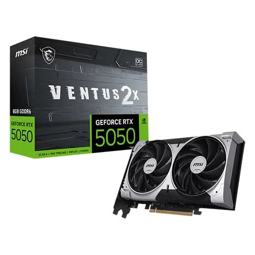 MSI GeForce RTX 5050 8GB GDDR6 VENTUS 2X OC Graphics Card