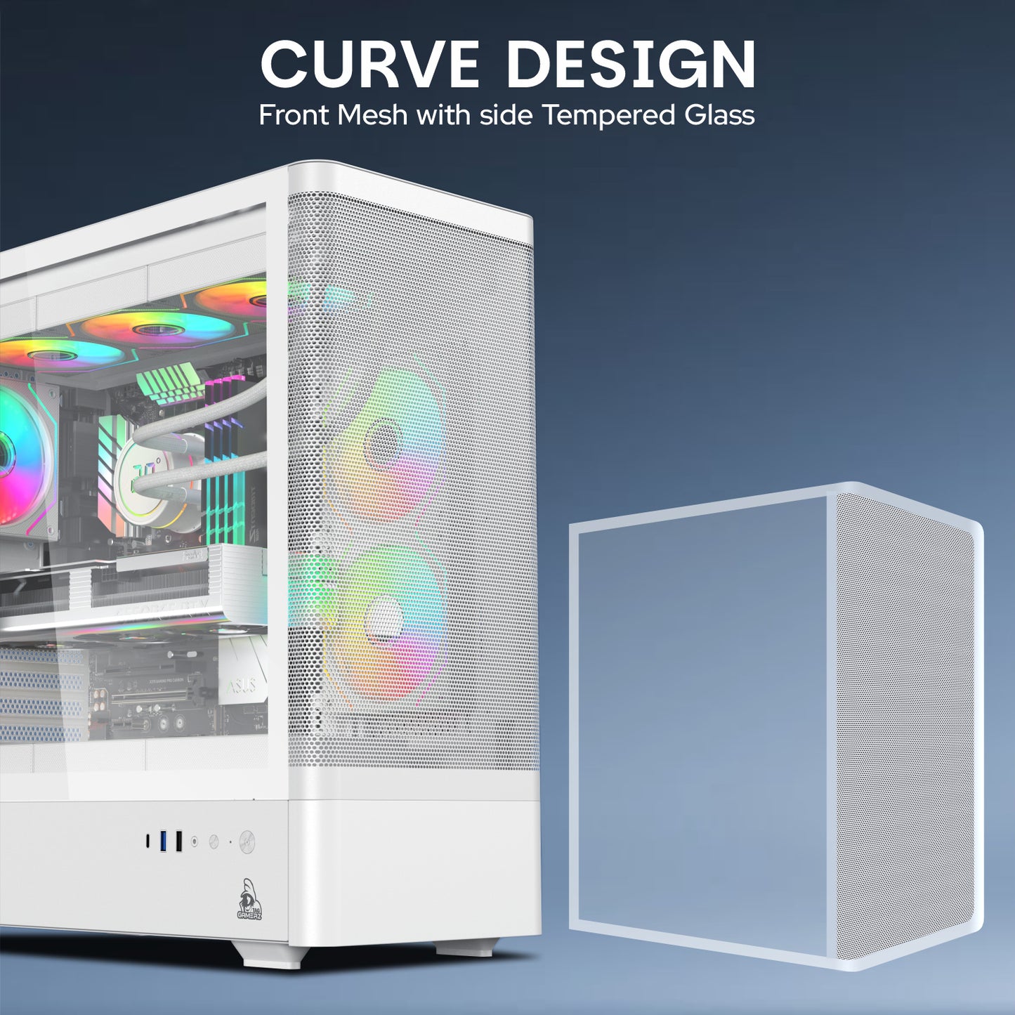 TAG Gaming Aurora M Mid Tower Cabinet White