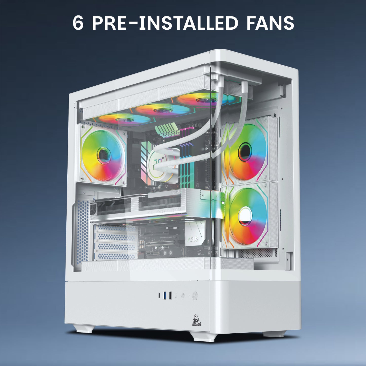 TAG Gaming Aurora M Mid Tower Cabinet White