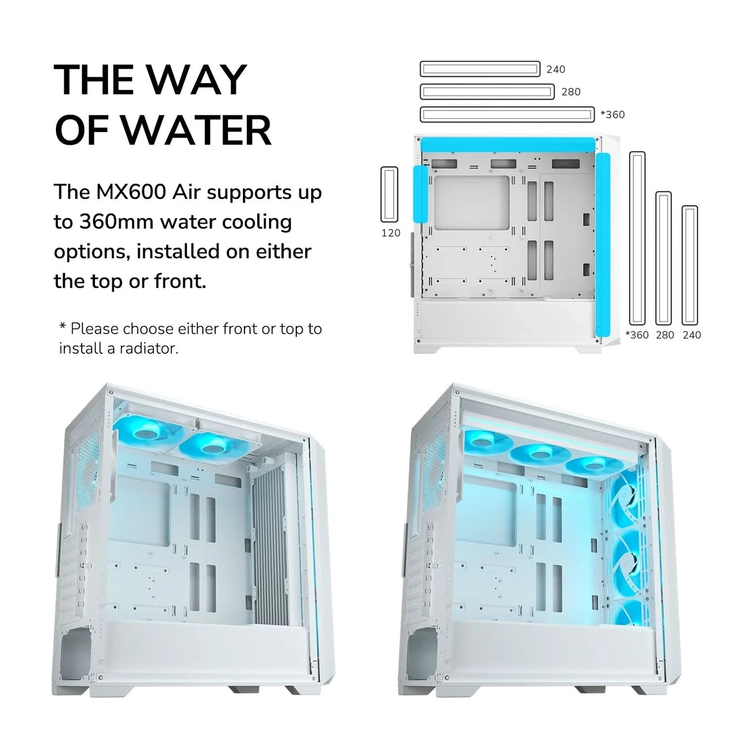 Cougar MX600 Air White Cabinet