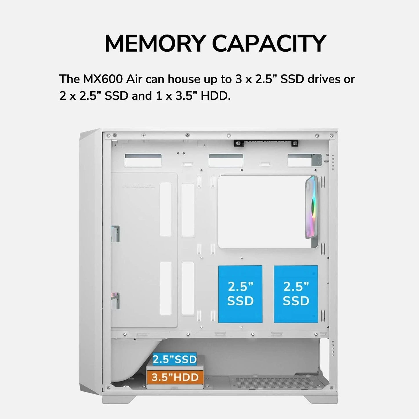 Cougar MX600 Air White Cabinet