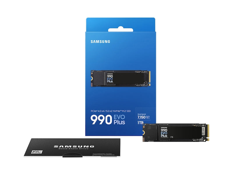 SAMSUNG 990 EVO SSD 1TB, PCIE 5.0 X2 M.2 MZ-V9E1T0BW