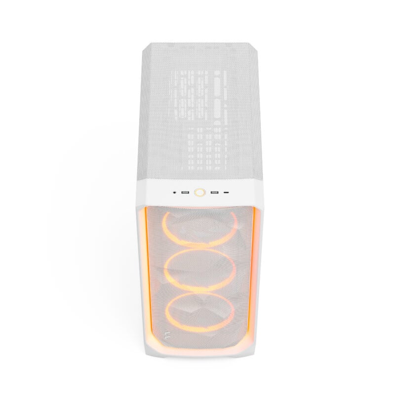 Fractal Design Meshify 3 Ambience Pro RGB White TG Clear Tint Mid Tower Gaming Cabinet