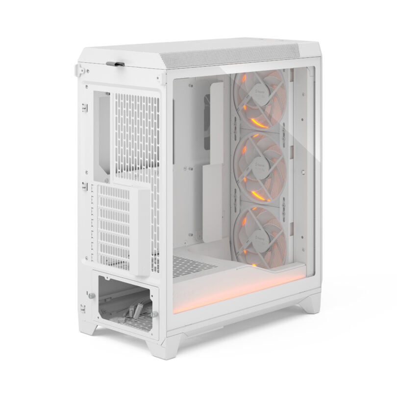 Fractal Design Meshify 3 Ambience Pro RGB White TG Clear Tint Mid Tower Gaming Cabinet