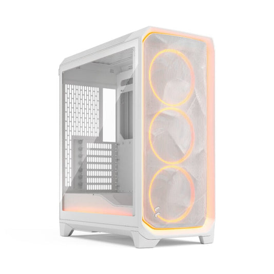 Fractal Design Meshify 3 Ambience Pro RGB White TG Clear Tint Mid Tower Gaming Cabinet