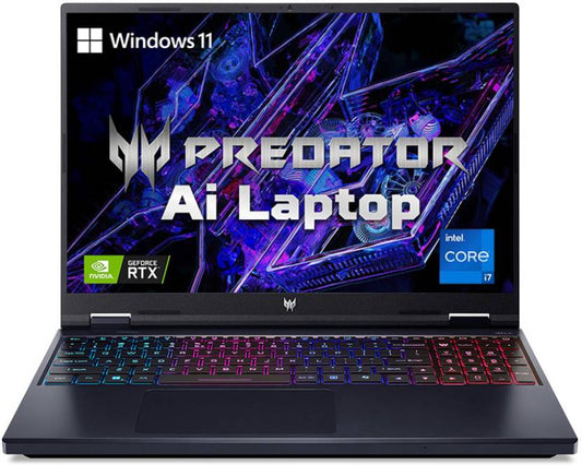 ACER PREDATOR HELIOS NEO 16 2024 INTEL CORE I7 14TH GEN 14700HX - (16 GB/1 TB SSD/WINDOWS 11 HOME/6 GB GRAPHICS/NVIDIA GEFORCE RTX 4050) PHN16-72-77GZ GAMING LAPTOP (16 INCH, ABYSSAL BLACK)