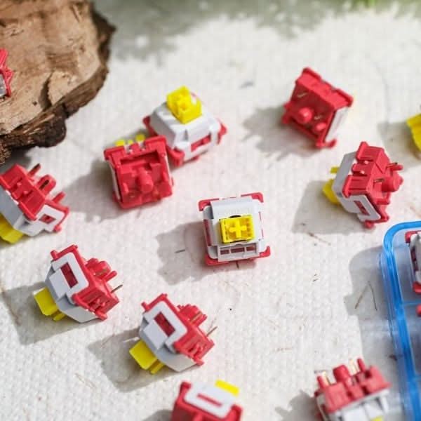 Aula LEOBOG Nimbus Linear Mechanical Switch – Ultra-Smooth, Pre-Lubed, Hot-Swappable, Ideal for Custom Keyboards, 100pcs (NS100)