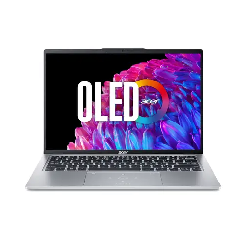 ACER SWIFT GO 14 OLED DISPLAY THIN AND LIGHT PREMIUM LAPTOP INTEL CORE ULTRA 5 PROCESSOR 125H (WINDOWS 11 HOME/16 GB/ 512 GB SSD/INTEL ARC GRAPHICS/MICROSOFT OFFICE) SFG14-73 WITH 35.56 CM (14 INCH), PURE SILVER, 1.3 KG