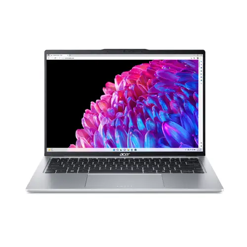 ACER SWIFT GO 14 IPS DISPLAY THIN AND LIGHT PREMIUM LAPTOP INTEL CORE ULTRA 5 PROCESSOR 125H (WINDOWS 11 HOME/16 GB/ 512 GB SSD/INTEL ARC GRAPHICS/MICROSOFT OFFICE) SFG14-73T WITH 35.56 CM (14 INCH), PURE SILVER, 1.3 KG