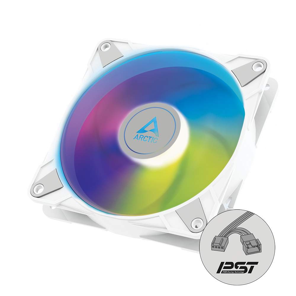 ARCTIC P14 PWM PST A-RGB (WHITE)