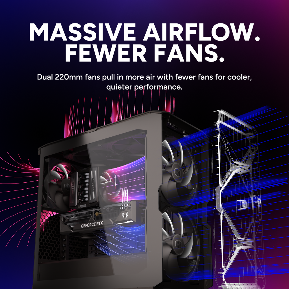 Cooler Master HAF II 500 Advanced Airflow ATX Mid-Tower Gaming Cabinet