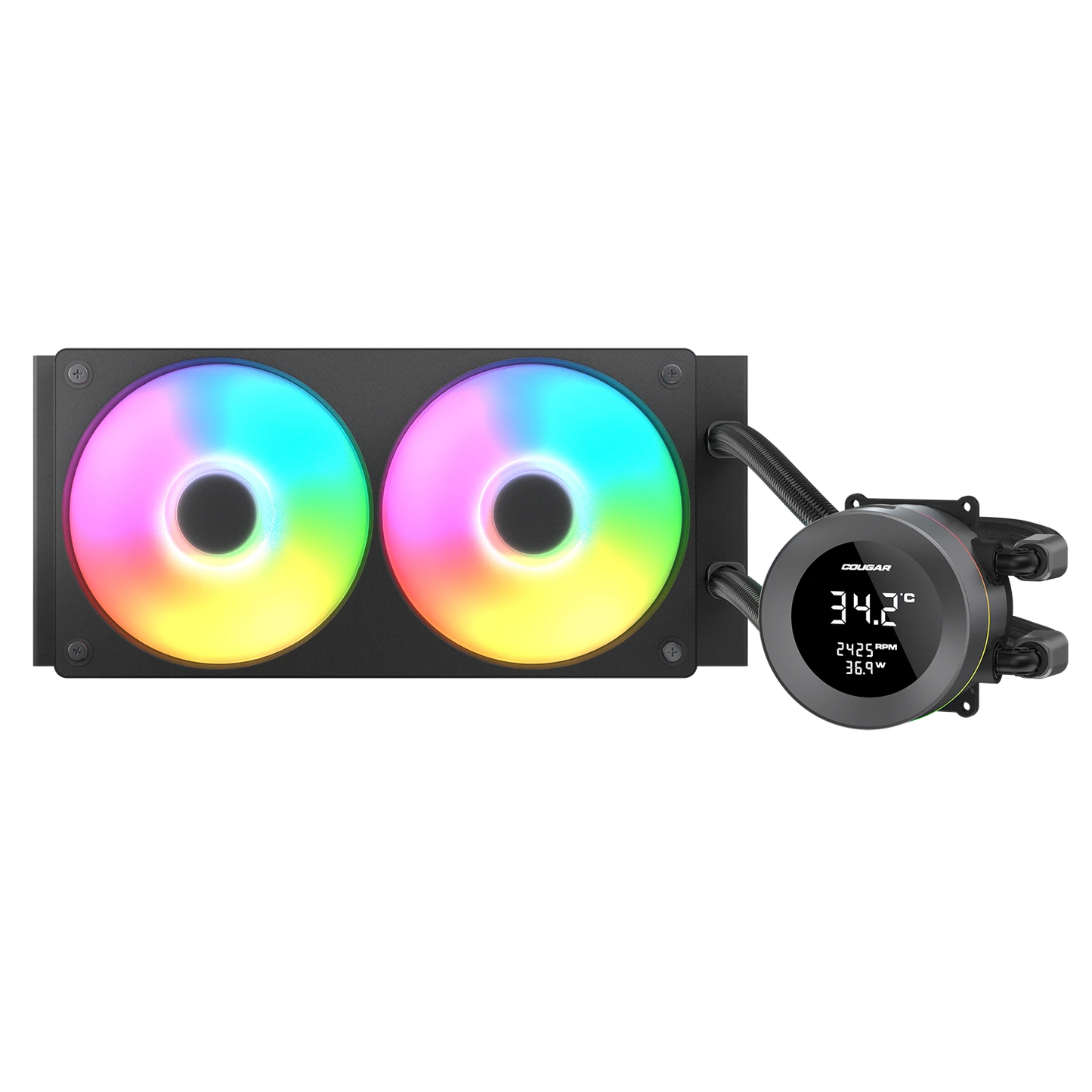 Cougar Poseidon Vistek ARGB 360 Black Analog Liquid Cooler
