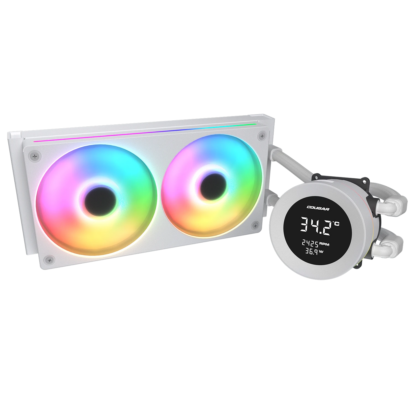 Cougar Poseidon Vistek ARGB 240 White Analog Liquid Cooler