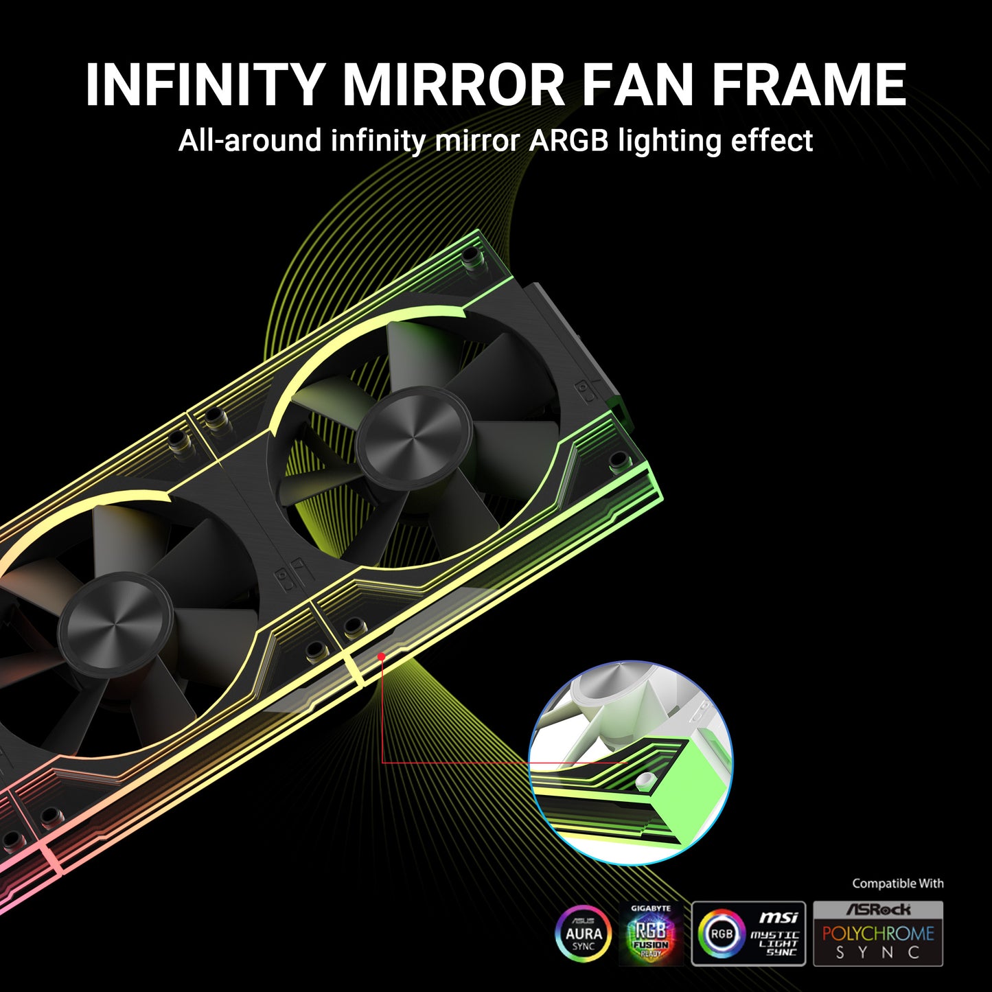 ANT ESPORTS QUARTZFLOW KIT 120MM 3-IN-1 CASE FAN KIT ARGB (BLACK)