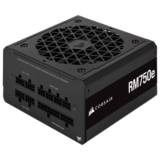 CORSAIR 750W RM750E 80 PLUS GOLD FULLY MODULAR ATX 3.0 SMPS