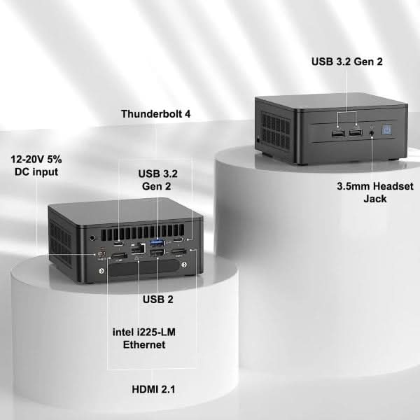 Asus NUC 13 Pro Kit Barebone Mini PC With 13th Gen Core i7-13620H Processor NUC13ANHH7