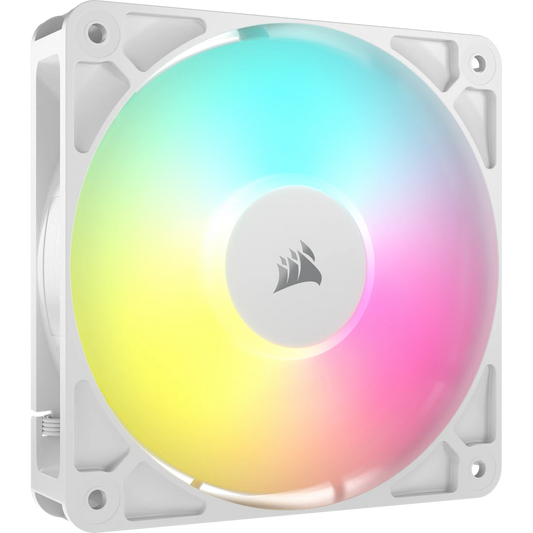 CORSAIR RS120 ARGB 120MM PWM FAN SINGLE PACK, WHITE