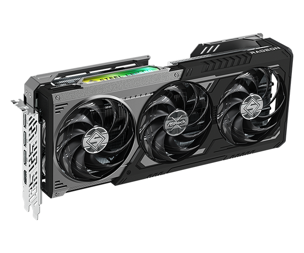 ASRock Radeon RX 9070 GRE Steel Legend Dark 12GB OC Graphics Card