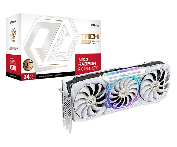 ASROCK RX 7900 XTX TAICHI WHITE OC 24GB GRAPHICS CARD