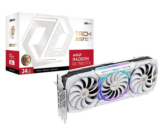 ASROCK RX 7900 XTX TAICHI WHITE OC 24GB GRAPHICS CARD