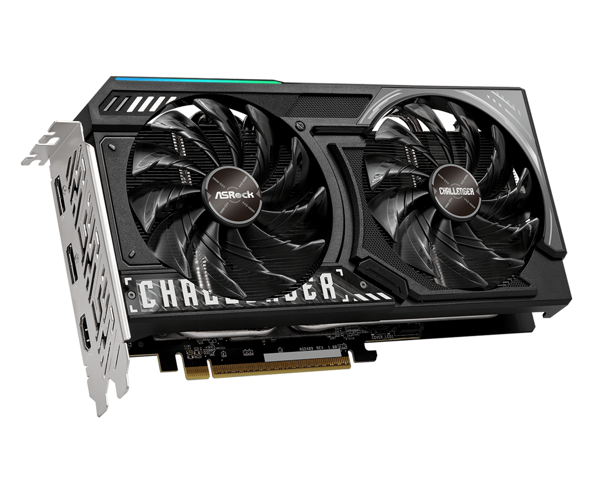 ASROCK AMD RADEON RX 9060 XT CHALLENGER 8GB OC GRAPHIC CARD ASROCK AMD RADEON RX 9060 XT CHALLENGER 8GB OC GRAPHIC CARD