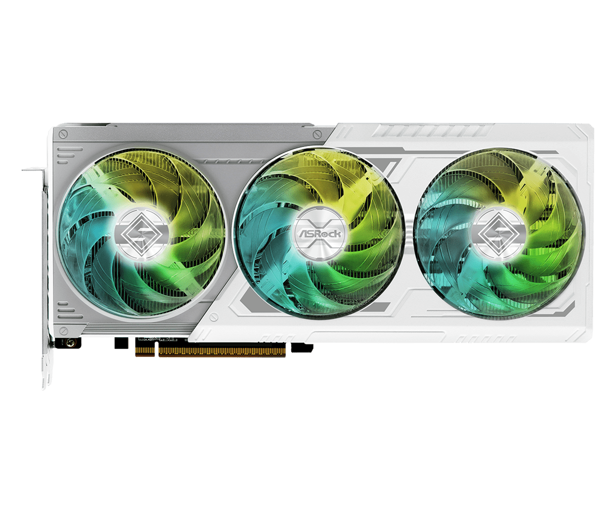 Asrock AMD Radeon RX 9070 XT Steel Legend 16GB White