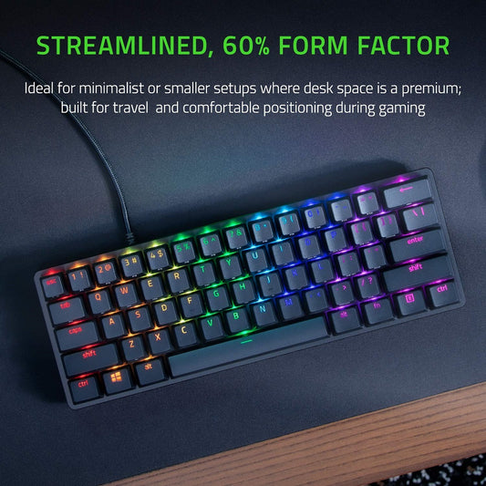 RAZER HUNTSMAN MINI - 60% OPTICAL GAMING KEYBOARD (LINEAR RED SWITCH) - FRML PACKAGING