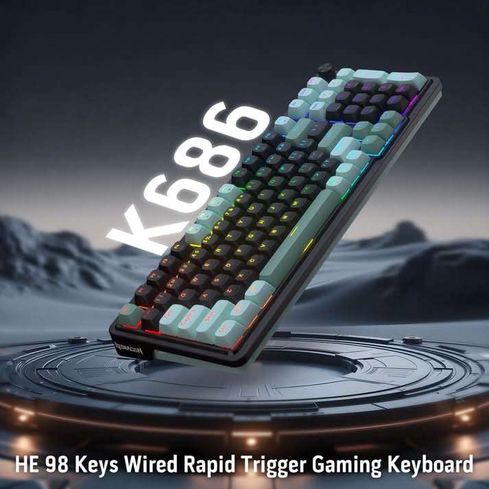 Redragon EISA K686 HE Rapid Trigger Gaming Keyboard