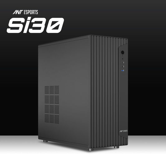 Ant Esports SI30 Mid Tower (ATX/M-ATX/M-ITX) Black Cabinet with 3x120mm Fans