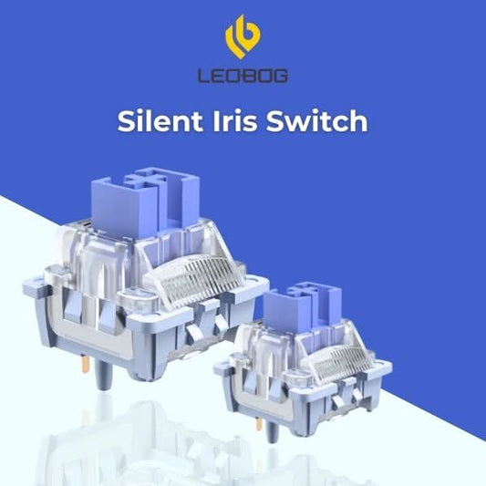 AULA LEOBOG Silent Iris Linear Switch – Ultra-Smooth, Pre-Lubed, Hot-Swappable, Ideal for Custom Keyboards – 100pcs (SIS100)