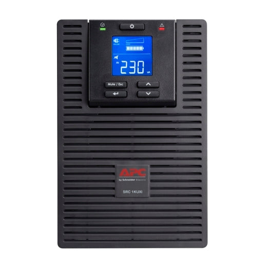 APC Smart-UPS SRC1KUXI - 1000VA/ 800W | 230V | 4x India 3-pin 6A Outlets | Visual LED and Audible Alarms | External battery | Energy Efficient | 2 years Warranty