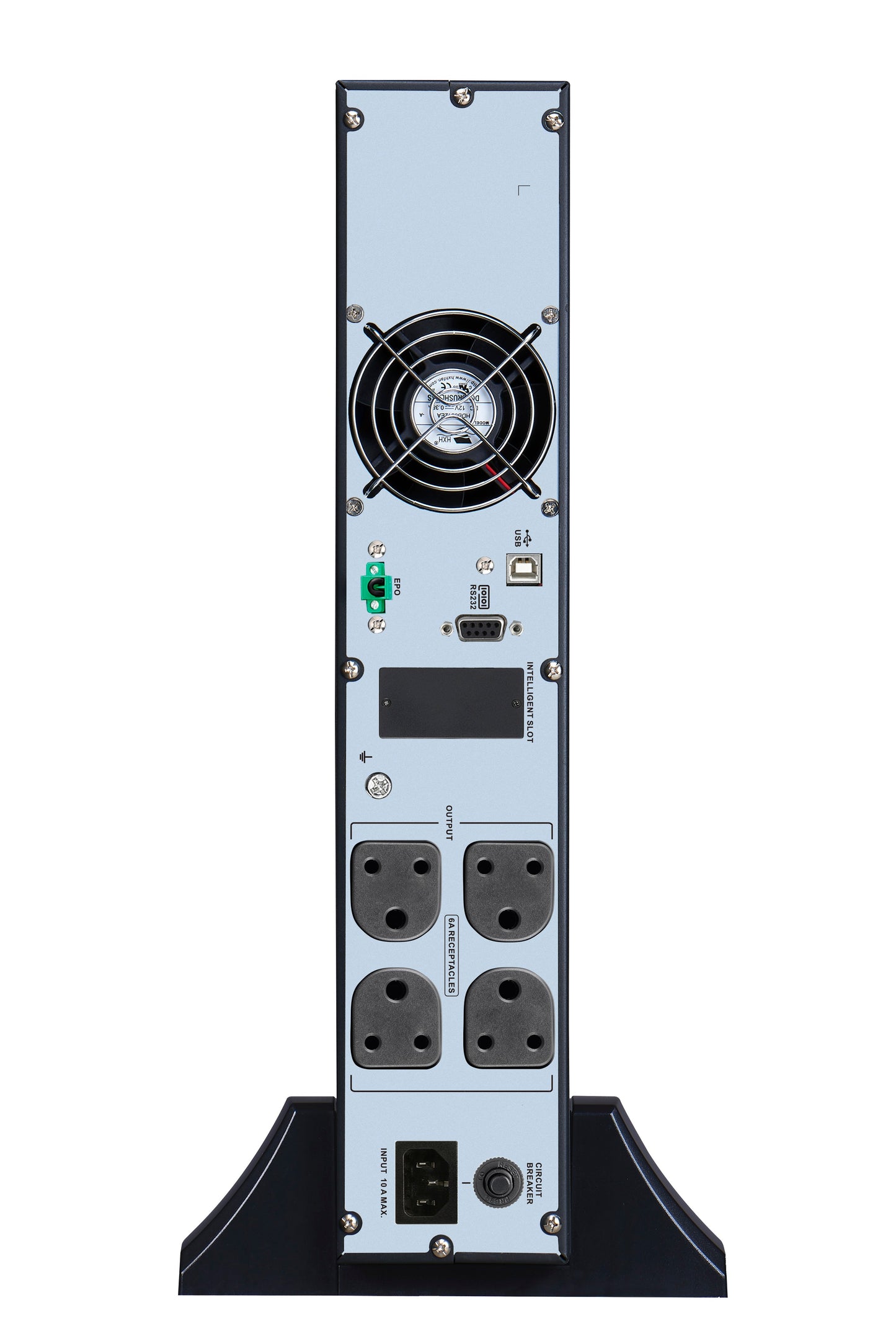 APC Easy UPS On-Line SRVL1KRI-IN - 1000VA/ 900W |230V | 4 India 3-pin 6A Outlets | Lithium-ion | Rack/Tower 2U | Intelligent Card Slot | Visual LCD and Audible Alarms | W/O rail kit | 3 years Warranty