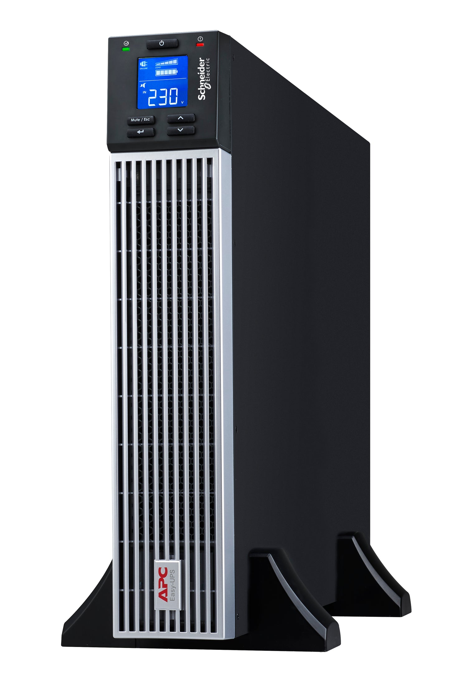 APC Easy UPS On-Line SRVL2KRI-IN - 2000VA/1800W |230V | 4 India 3-pin 6A + 1 Hard wire (1P+N+E) Outlets | Lithium-ion | Rack/Tower 2U | Intelligent Card Slot | Visual LCD and Audible Alarms | W/O rail kit | 3 years Warranty
